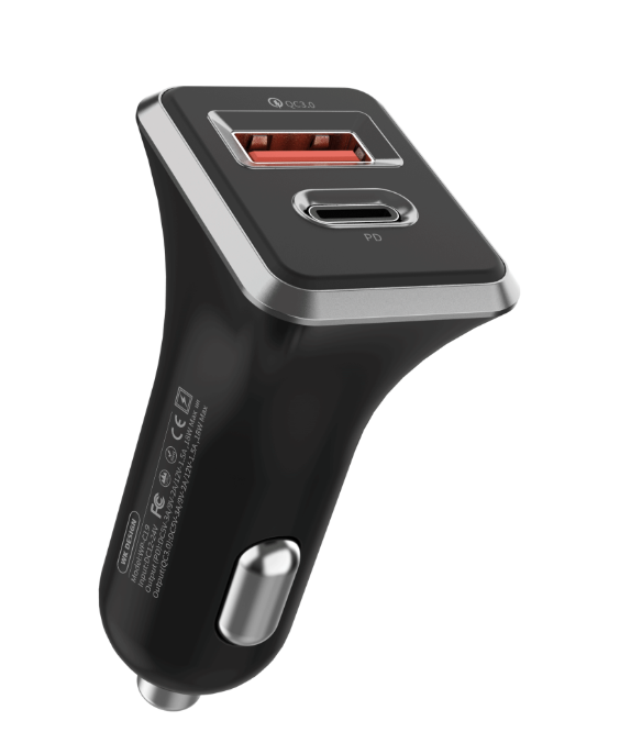 Biloplader Usb Adapter Sort