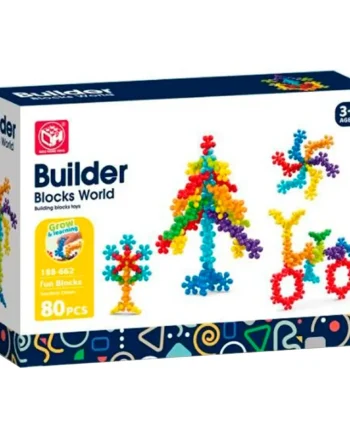 Builder Blocks World Byggesæt  80 Dele