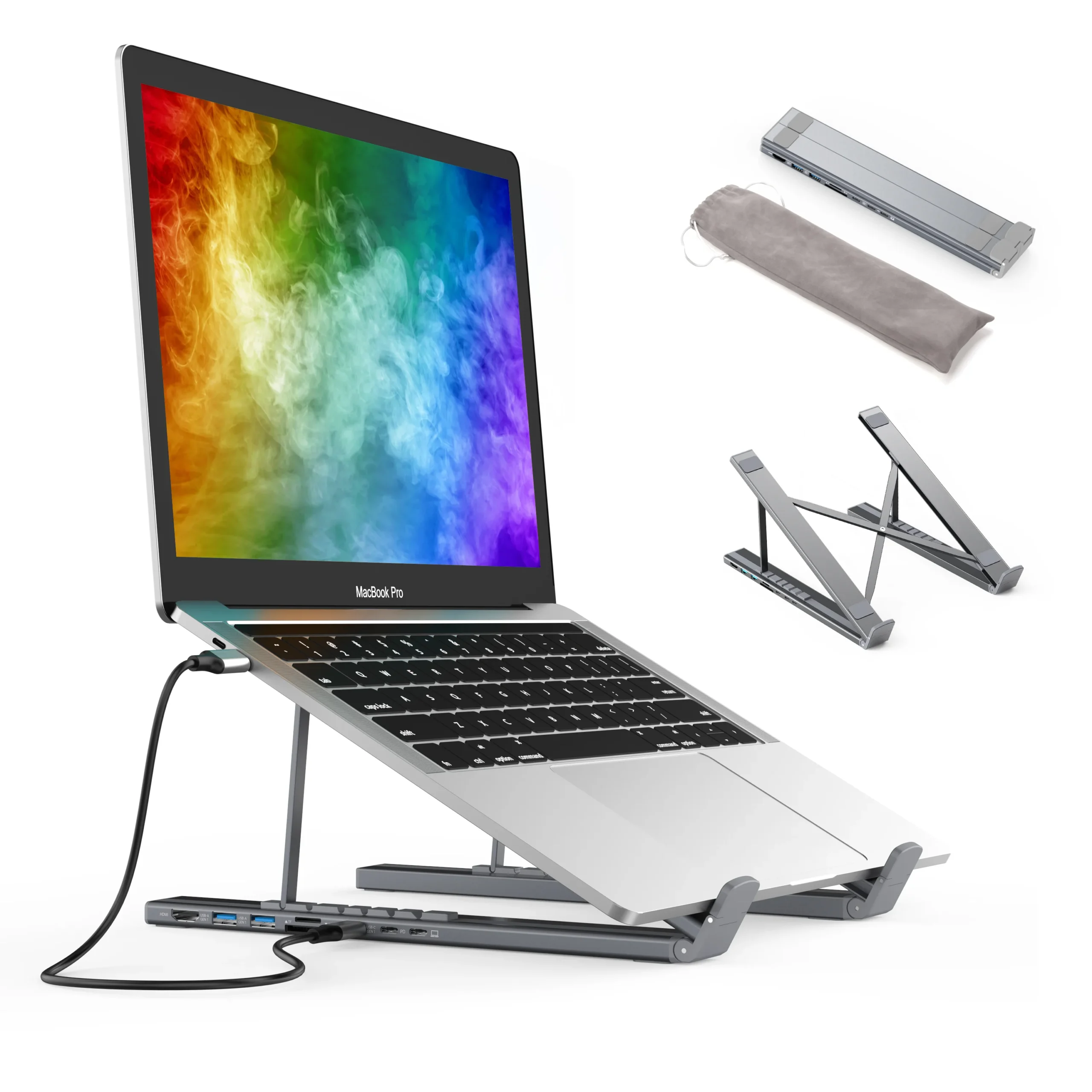 Choetech Hub-m48 - - Hub Stander Type- Til Hdmi Grå