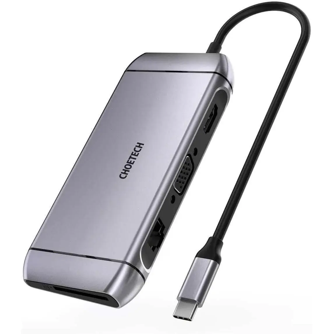 Choetech - - Usb- Hub 4k Hdmi 100w Pd Grå