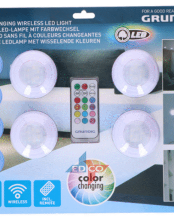 Grundig Led Spot Trådløs    Stk  Inkl  Fjernbetjening