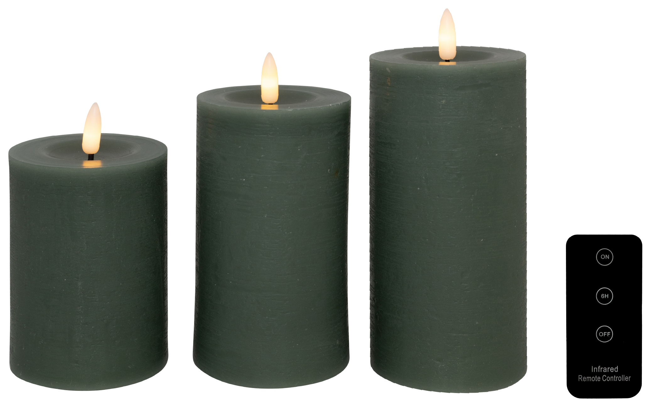 Led Bloklys  Grøn    Pak Inkl  Fjernbetjening