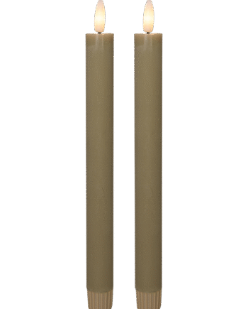 Led Kronelys  22   Cm  Sand    Stk