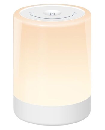 Lippa Baby Natlampe Med Farver  Touch Funktion Og Batteri  Hvid