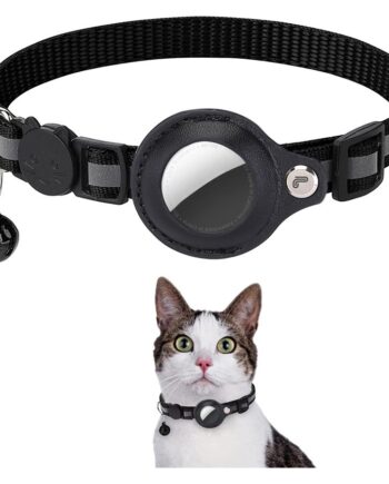 Lippa Halsbånd Til Katte For Airtag Og Smart-finder  22-32cm  Sort
