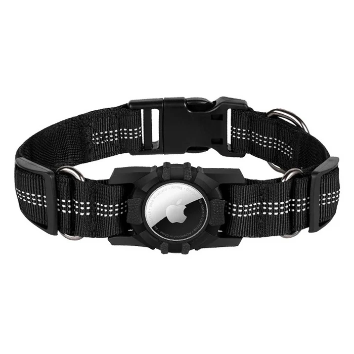 Lippa Hundehalsbånd Til Airtag Og Smart-finder 28 34 Cm Small Sort