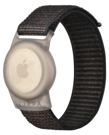 Lippa Nylon Håndledsrem Til Airtag Og Smart-finder  Sort