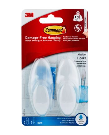 3m Command Mellemstore Kroge Til Vådrum
