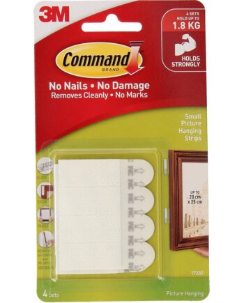 3m Command Strips Små  Hvide    Sæt
