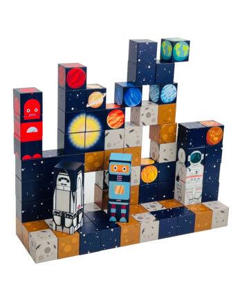 Magcubes Magnetiske Byggeklodser  Rummet  100 Dele