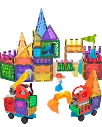 Magnetic Tiles Byggeplads  65 Dele