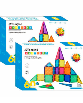 Magnetic Tiles Byggesæt Sampak       60 Dele