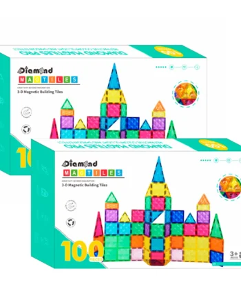 Magnetic Tiles Byggesæt Sampak      100 Dele