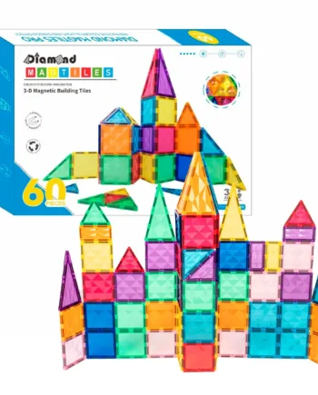 Magnetic Tiles Byggesæt  60 Stk
