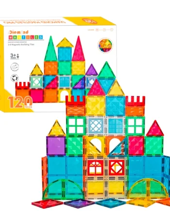 Magnetic Tiles Byggesæt 120 Stk
