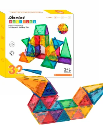 Magnetic Tiles Byggesæt  32 Stk