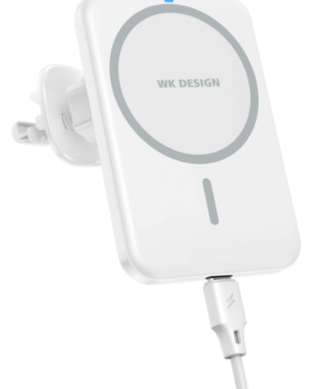 Magnetisk Trådløs Biloplader   Holder  15w  Hvid