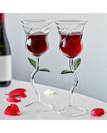Mikamax Rose Wine Glass Set