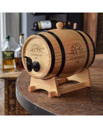 Mikamax Wooden Barrel Dispenser