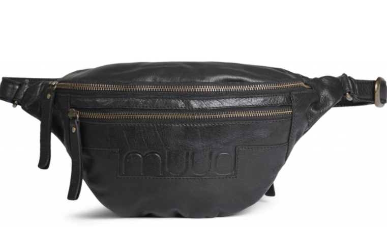 Muud Vegas Bumbag Læder Sort