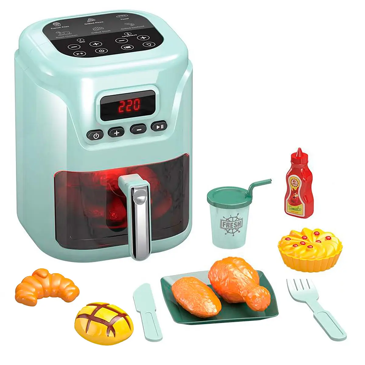 My Little Home Legetøjs Airfryer Lys Og Lyd