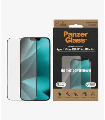 Panzerglass Skærmbeskyttelse Iphone 14 Plus 13 Pro Max Ultra-wide Fit  Antibakteriel