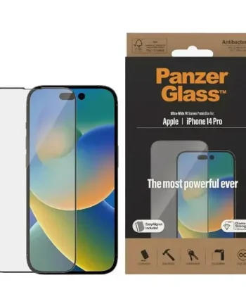 Panzerglass Skærmbeskyttelse Iphone 14 Pro Ultra-wide Fit  Antibakteriel