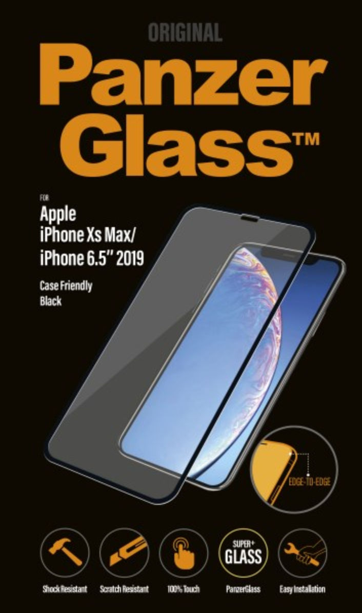 Panzerglass Skærmbeskyttelse Iphone Xs Max 11 Max Sort Case Friendly