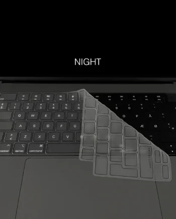 Philbert Tastaturcover Til Macbook Pro   Air 13-14-16 Quot   2021-2022  Transparent Sort