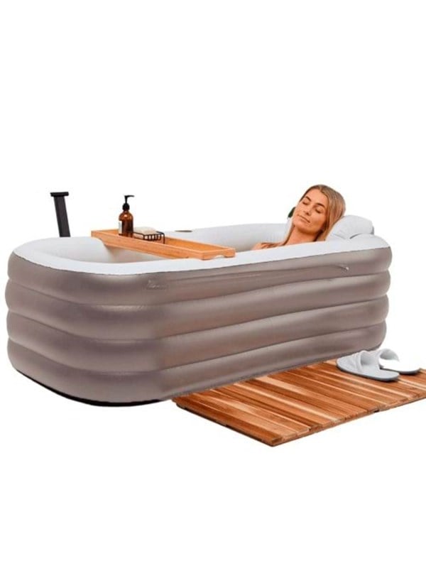 Pro Airtub Oppusteligt Badekar Til Voksne Space Grey