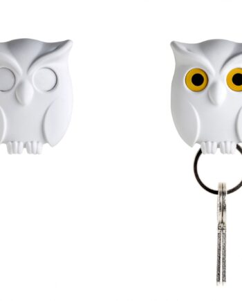 Qualy Design Ugle Nøgleholder  Hvid