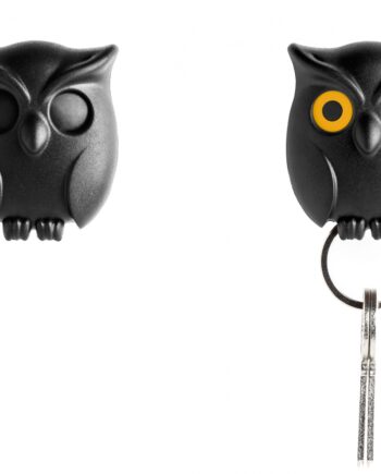 Qualy Design Ugle Nøgleholder  Sort