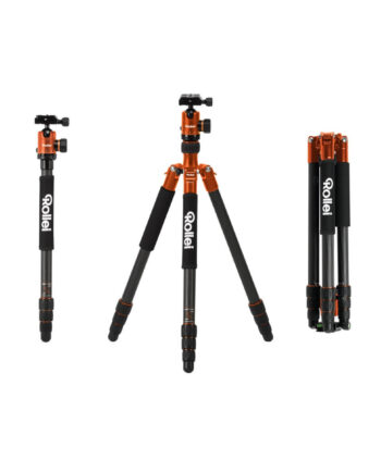 Rollei C5i Carbon Tripod Kamerastativ Orange