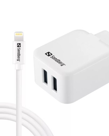 Sandberg Ac Charger Dual Usb   Lightning-kabel