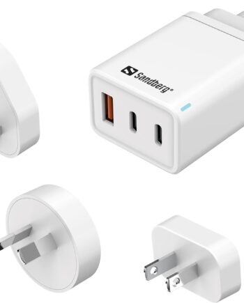 Sandberg 3i1 Rejseoplader Usb-    65w