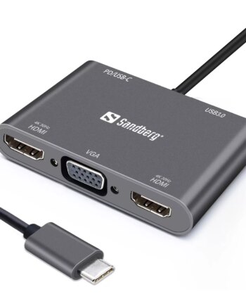 Sandberg Usb-  Dock 2xhdmi 1xvga Usb Pd