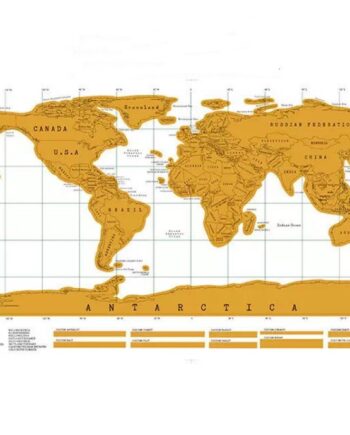Scratch Map Verdenskort Som Skrabes    Stk