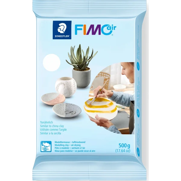 Staedtler Fimo Modelleringsler Air 500g Hvid