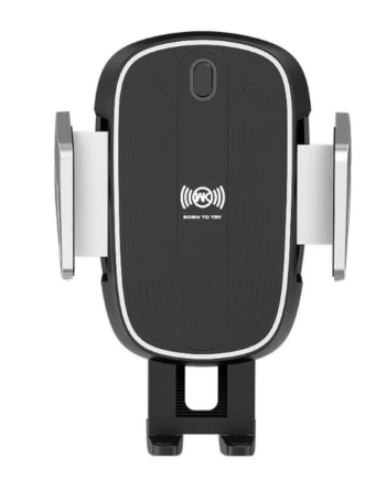 Trådløs Oplader Og Mobilholder Til Bil  10w  Sort Sølv