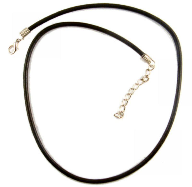 Mm Læder Med Kæde  Sort