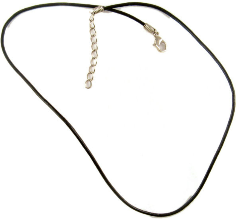 Mm Læder Med Kæde  Sort