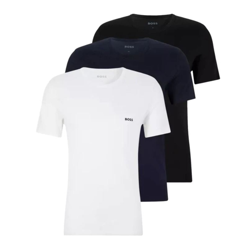 Hugo Boss  -shirts  -pak  Hvid Navy Sort