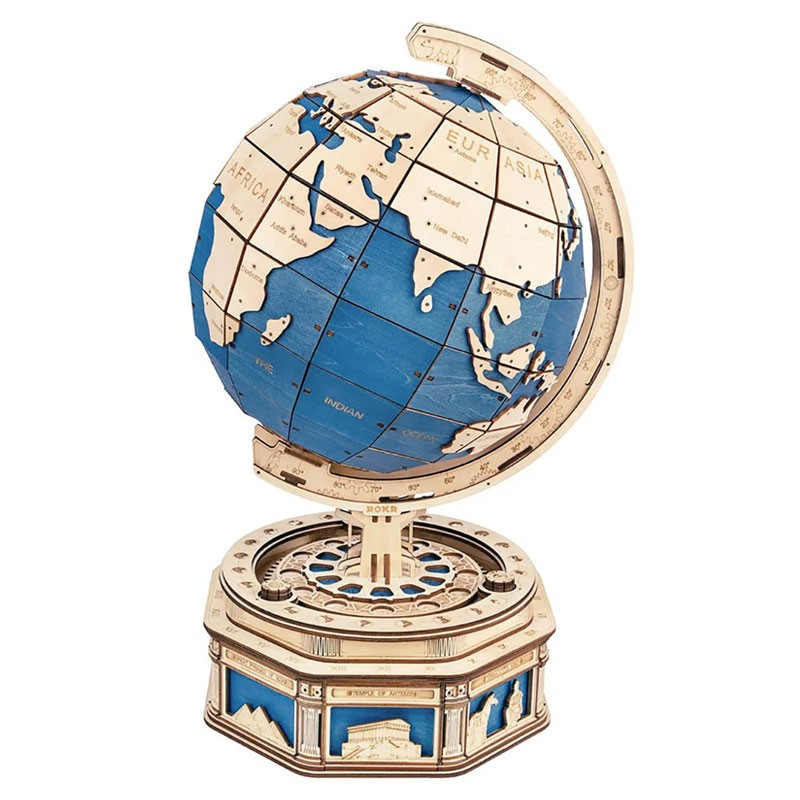 3d Globus Puslespil Fra Rokrâ   St002