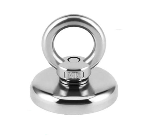 Fiskemagnet ø48  N52 Rustfri