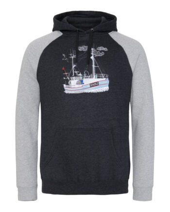 Hættetrøje  Quot By Gniske Quot  Sort Grå Hoddie