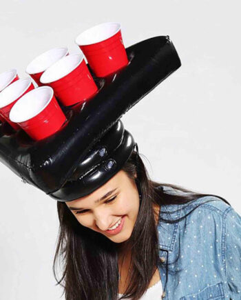Oppustelig Beer Pong Hat Med Krus Og Bolde