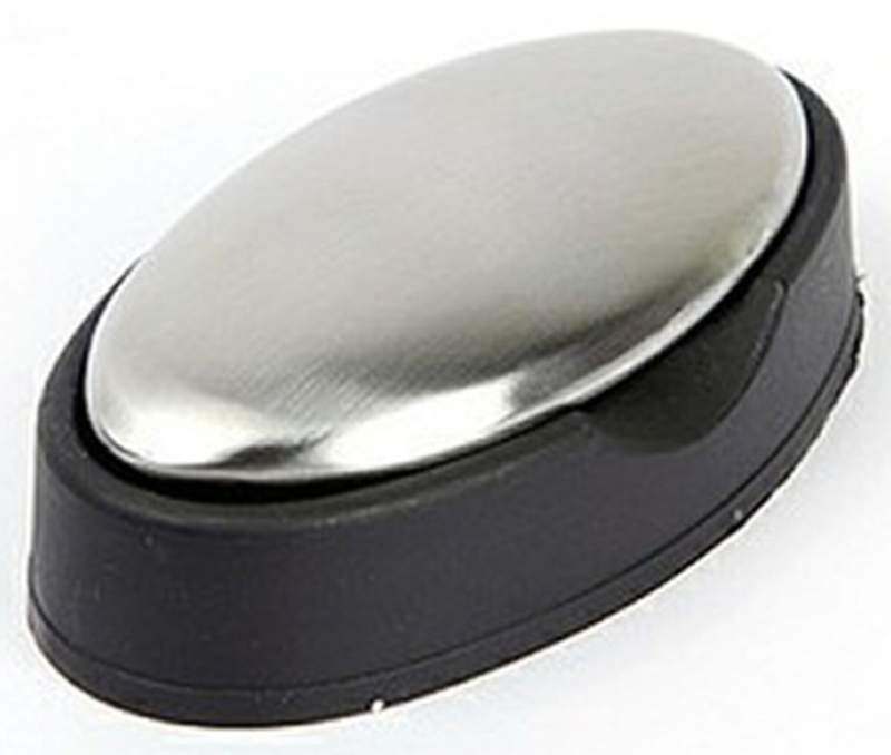 Rustfri Stålsæbe  Lugtfjerner    7cm Med Holder