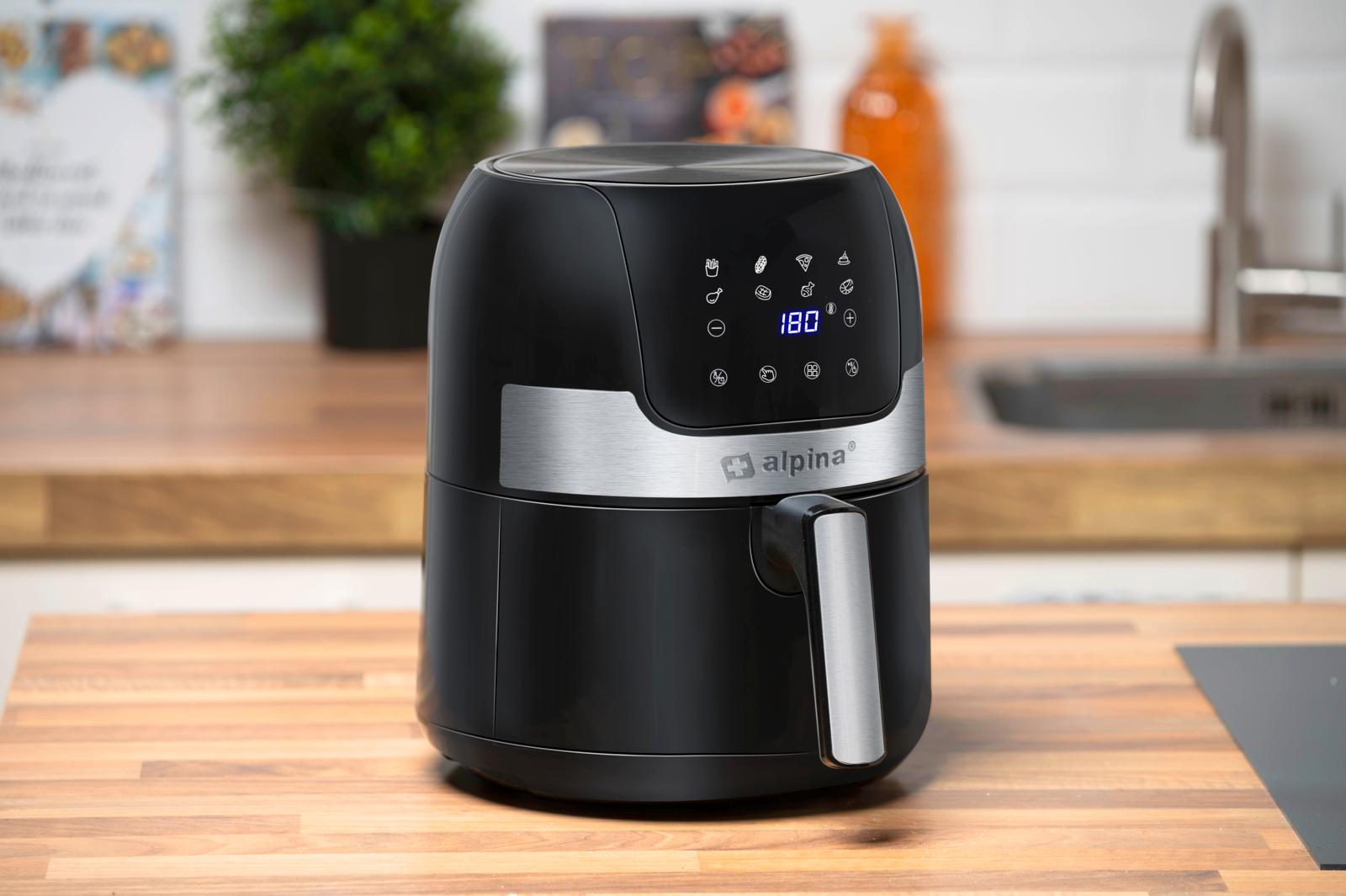 Alpina Airfryer Stor   5l 1400w Med Display