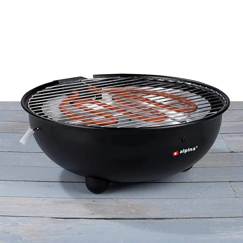 Alpina Smart Og Praktisk Elektrisk Bordgrill Perfekt Til Inde Og Ude