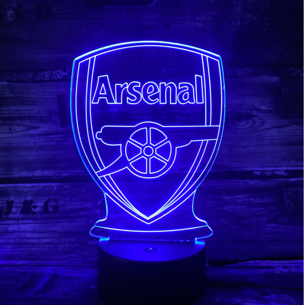 Arsenal 3d Lampe Lampen Til Enhver Arsenal Fan